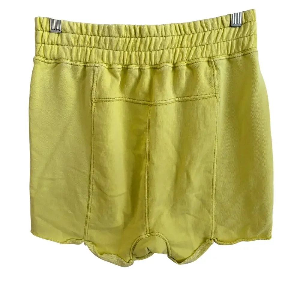 Free People FP Movement All Star Solid Shorts Large Women’s Highlighter - Picture 3 of 7